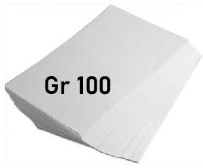 Carta Per Fotocopie A4 Gr.100 Bianca Fg. 100