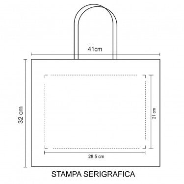 Shopper in Carta Bianca - 4 Dimensioni