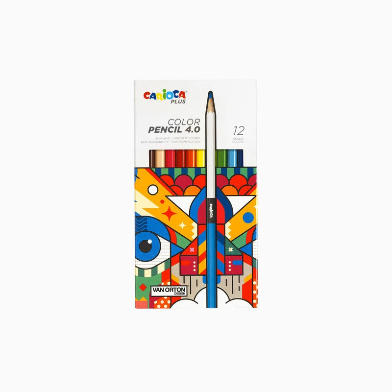 Carioca Plus Color Pencil 4.0 – Scatola da 12, 18 e 24 Pastelli Professionali