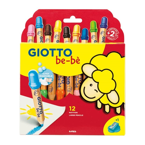 Giotto Bebè 12 matitoni, pastelli colorati