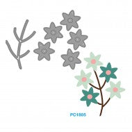 Fustelle sottili - Fiori e fogli