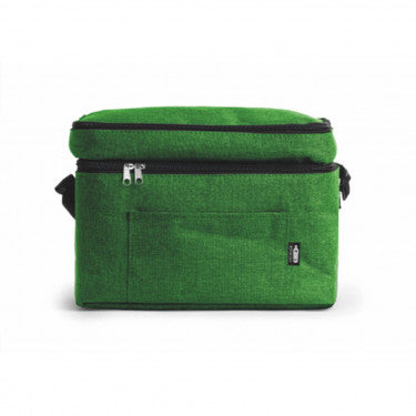 Borsa Termica XL in Poliestere Riciclato RPET con Design Smock – Doppio Scomparto e Tasca Frontale