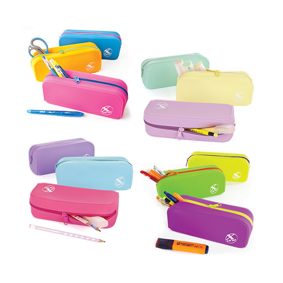 Astuccio portapenne in silicone rettangolare