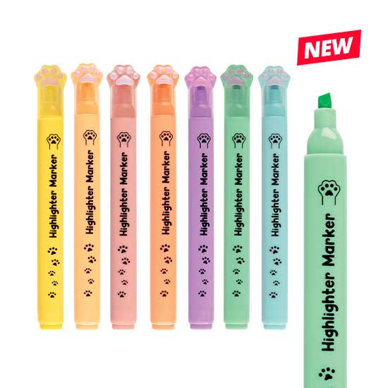 Evidenziatore Sweet paw pz. 6