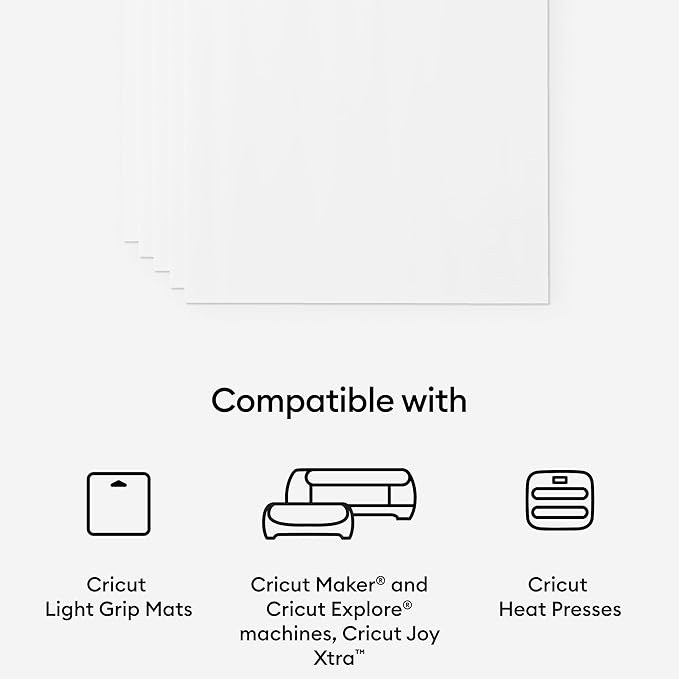 Cricut™ - Fogli stampabili per tessuti SCURI – A4 (3 ct)