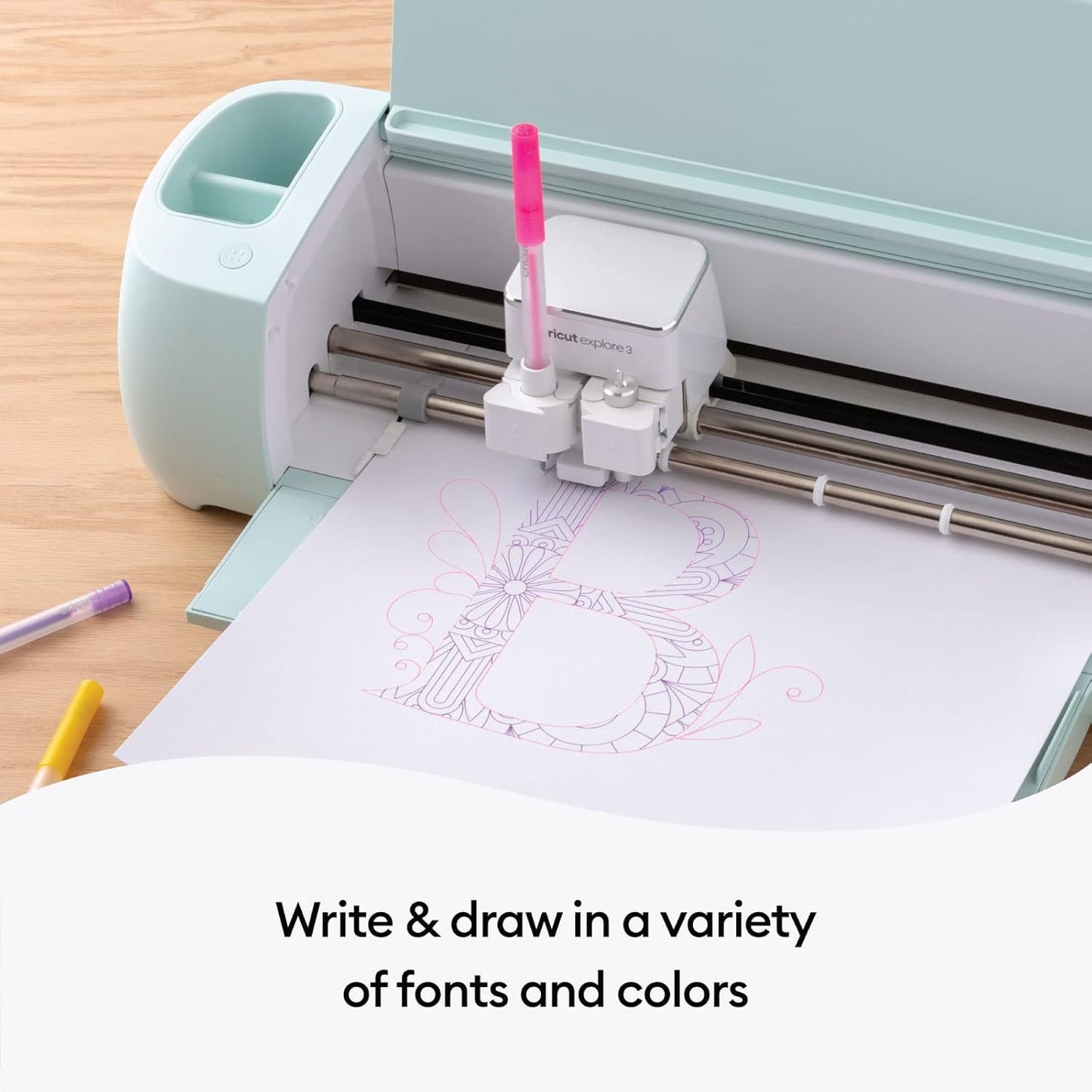 Cricut. Set 5 penne glitter neon