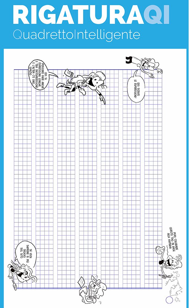 Monocromo Quaderno Maxi Scrittura Facilitata Rigo QI per Disgrafia