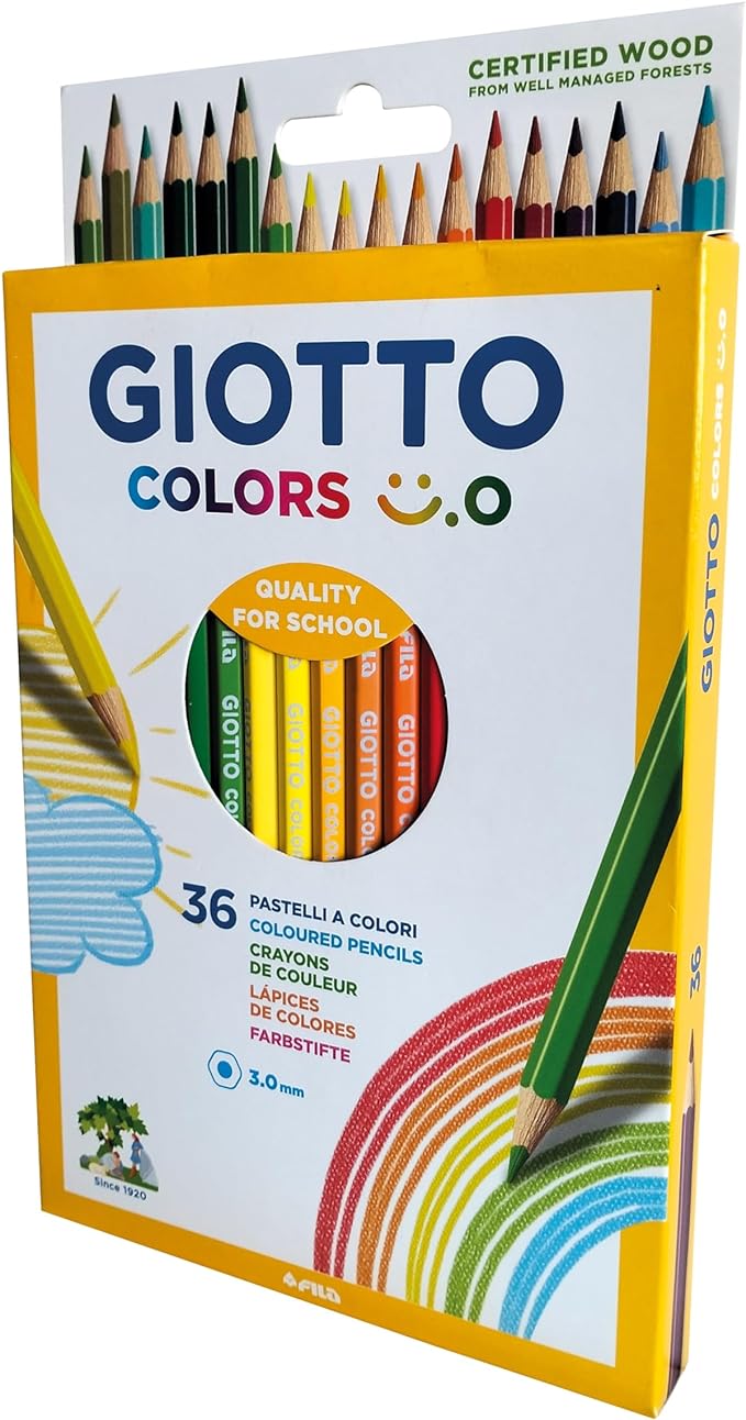 Giotto Colors da 36 pastelli colorati