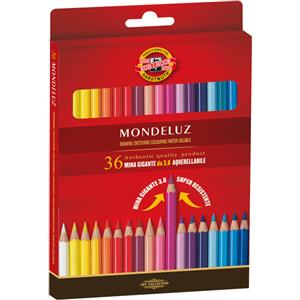 Confezione pastelli acquerellabili Mondeluz scatola cartone