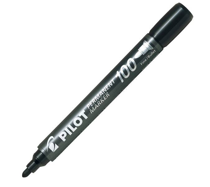 Pennarello marker permanente Pilot SCA 100 punta tonda NERO