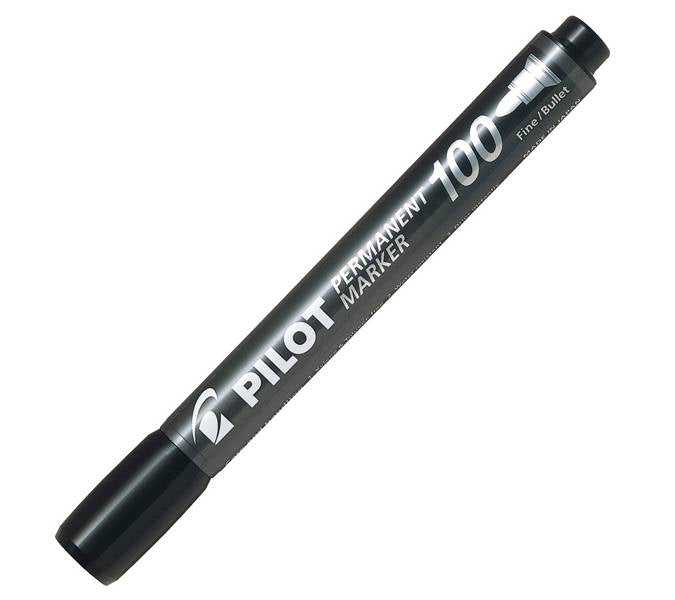 Pennarello marker permanente Pilot SCA 100 punta tonda NERO