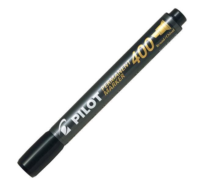 Pennarello marker permanente Pilot SCA 400 punta scalpello NERO