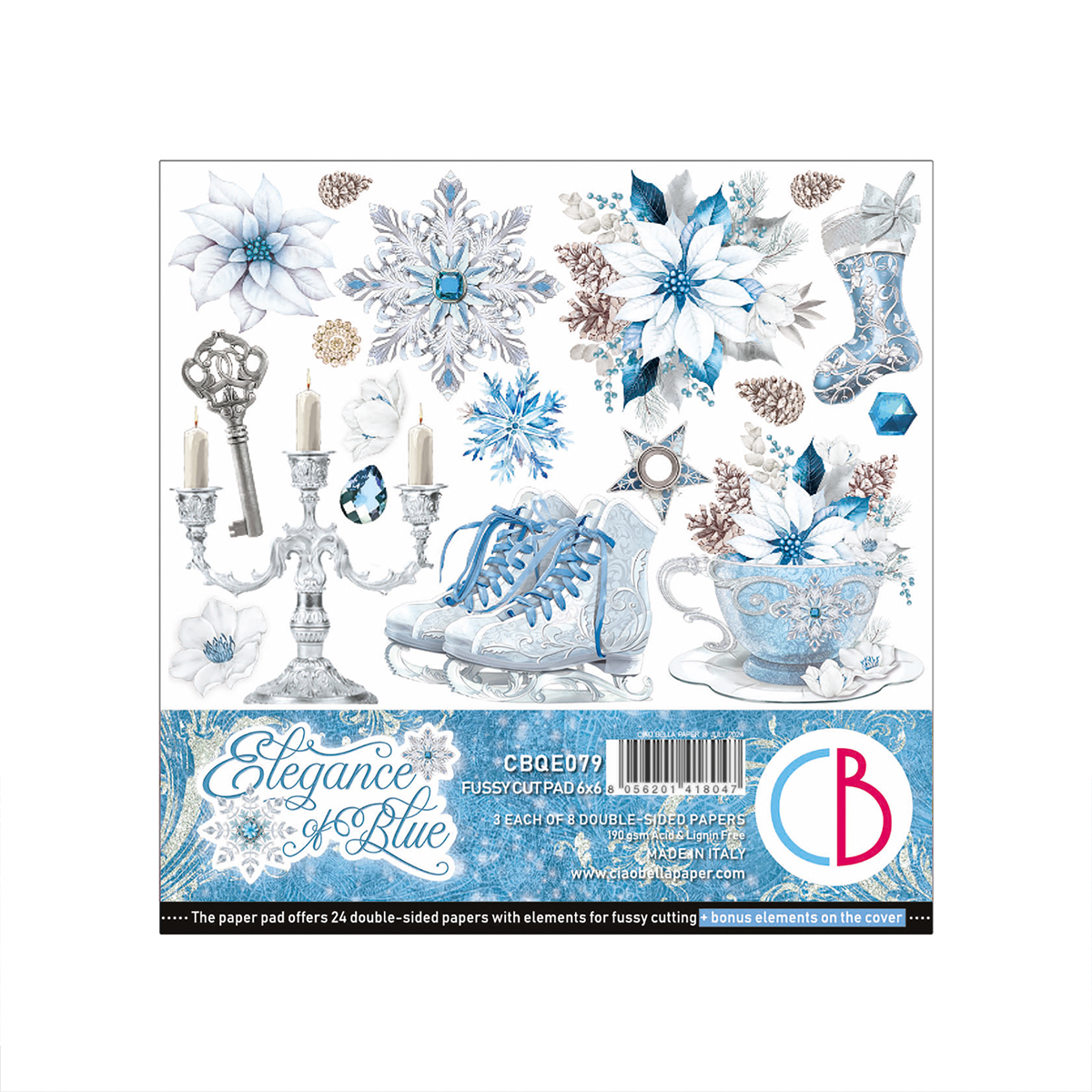 Carte per scrapbooking: Eleganza in BLU