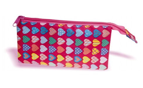 Bustina astuccio portapenne 3 tasche