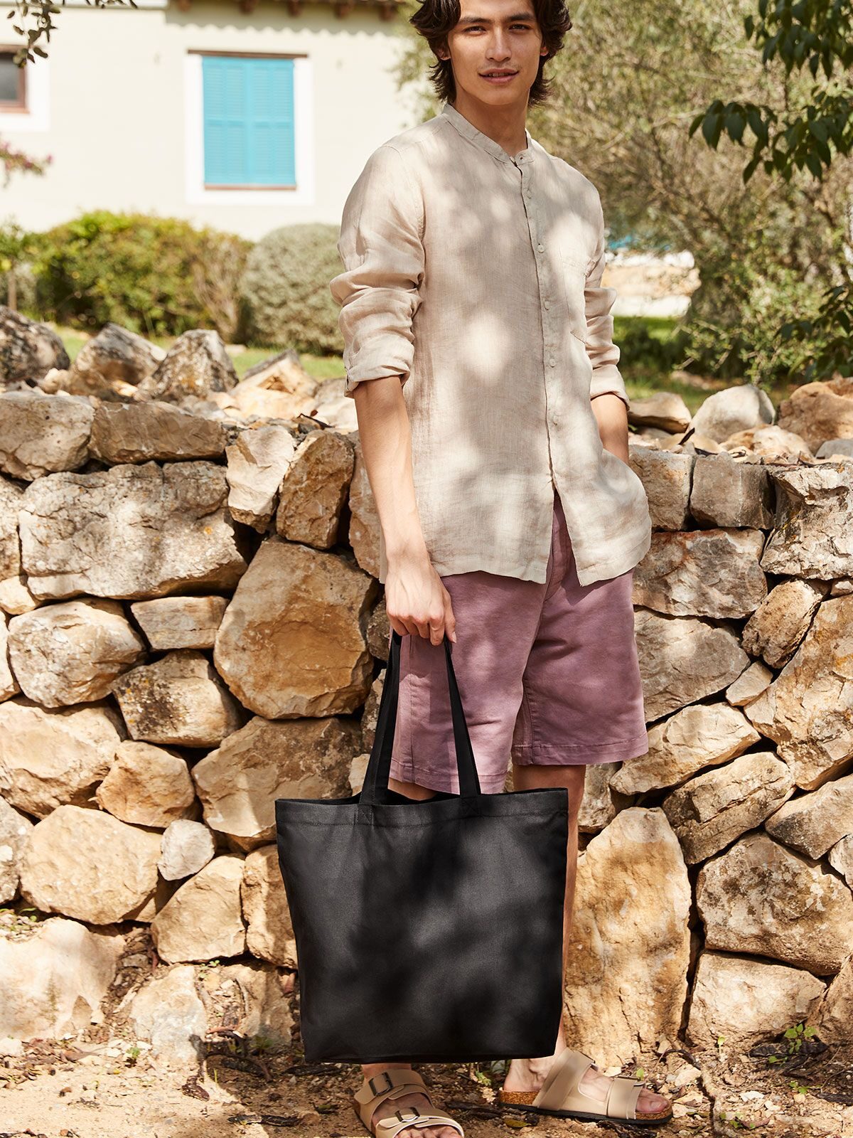 Borsa / Shopper maxi tote in cotone