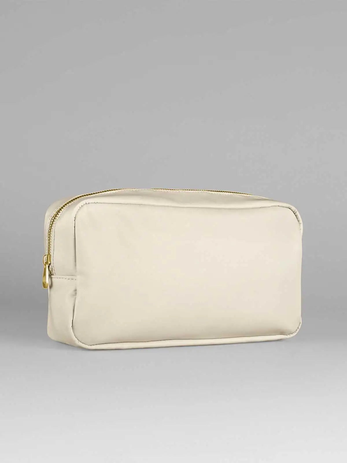 Beauty Case Multiuso in Nylon con Cerniera Dorata – Personalizzabile e Eco-friendly
