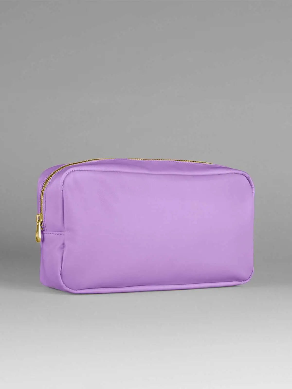Beauty Case Multiuso in Nylon con Cerniera Dorata – Personalizzabile e Eco-friendly