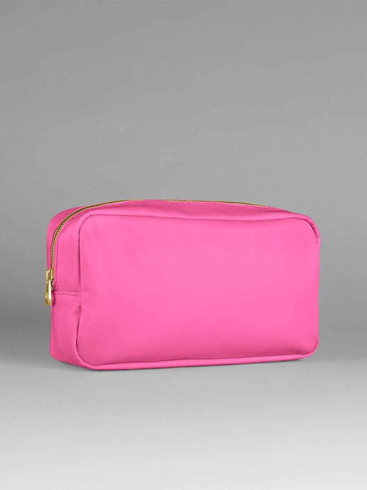 Beauty Case Multiuso in Nylon con Cerniera Dorata – Personalizzabile e Eco-friendly