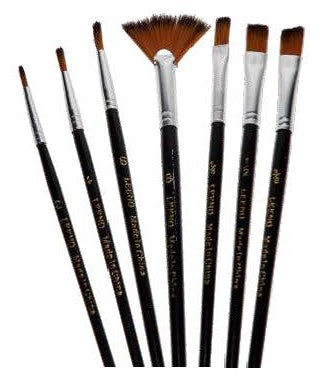 Pennelli Pelo Sintetico 7 Pz