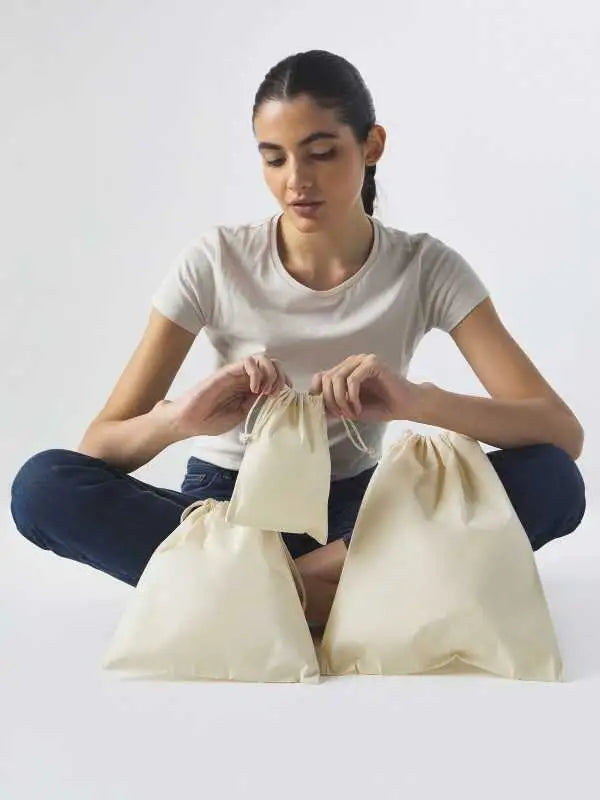 Sacchetto porta scarpe in cotone organico L