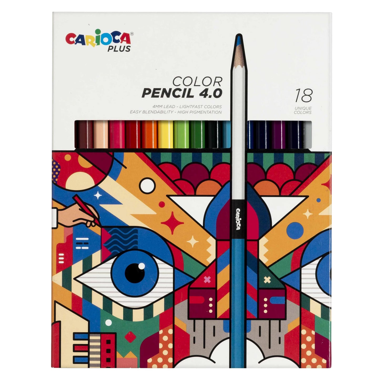 Carioca Plus Color Pencil 4.0 – Scatola da 12, 18 e 24 Pastelli Professionali