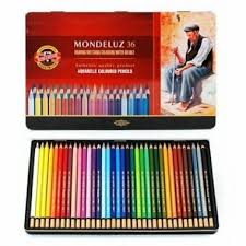 Confezione pastelli acquerellabili Mondeluz scatola metallo