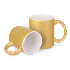 Tazza ceramica glitterata per sublimazione