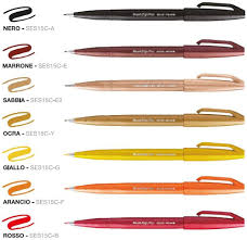 Set Pentel Sunny Days Brush Sign Pen