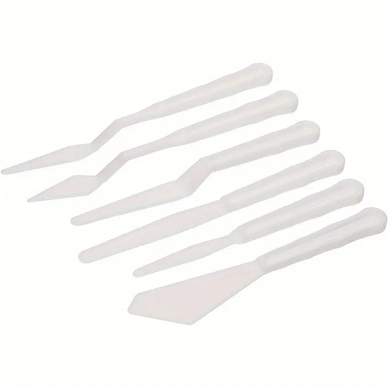 Set 6 spatole in plastica per dipingere