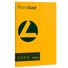 Pacco 5O Fg. Cartoncini Colorati Gr. 200 Favini Rismaluce/Rismacqua In 18 Tonalità Differenti