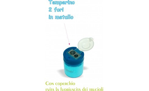 Temperamatite con Serbatoio e 2 Fori in Metallo