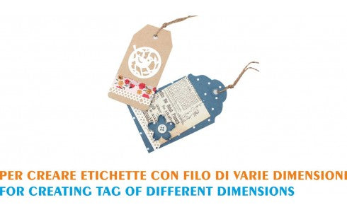 Fustella crea etichette con filo