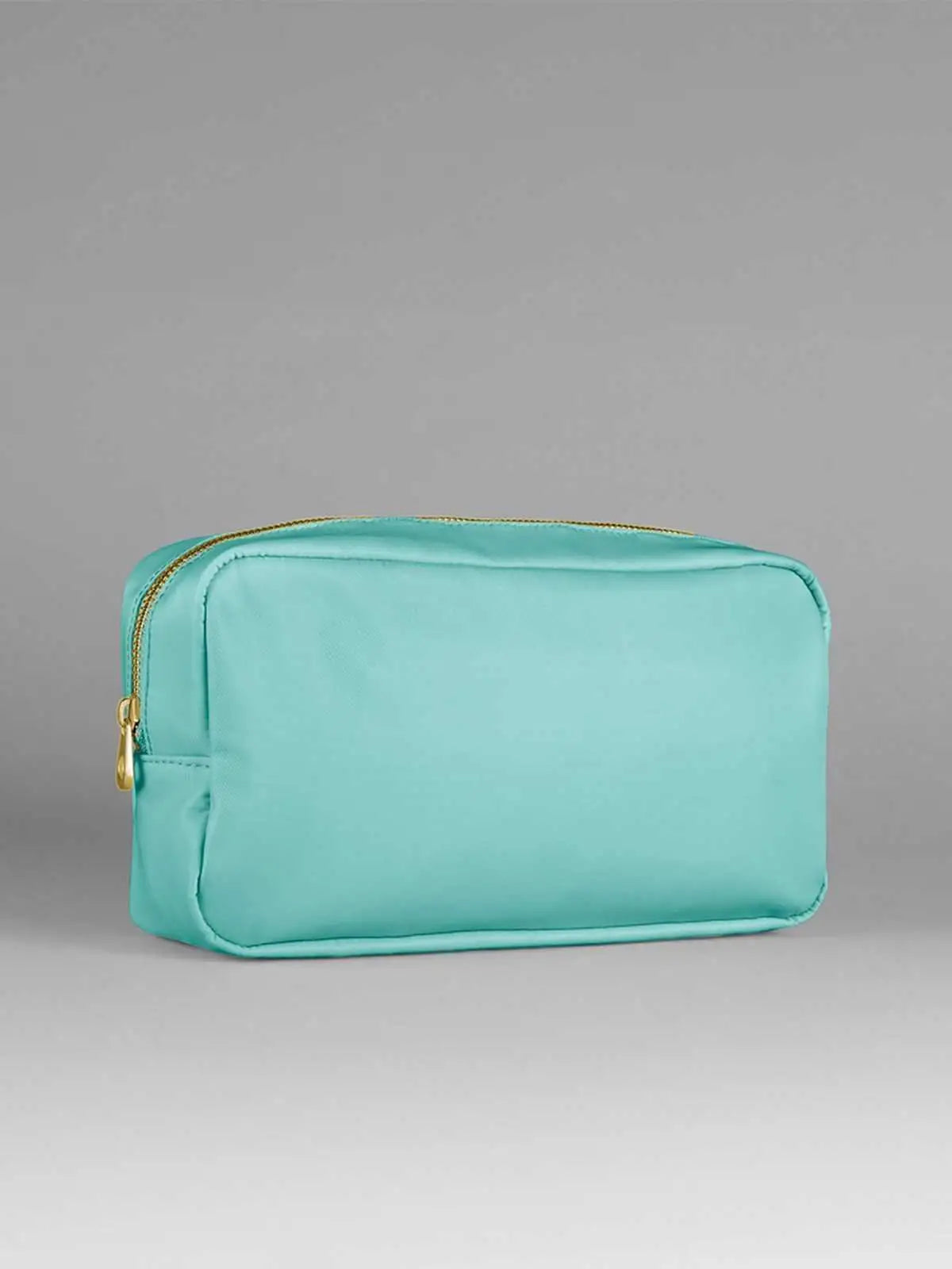 Beauty Case Multiuso in Nylon con Cerniera Dorata – Personalizzabile e Eco-friendly