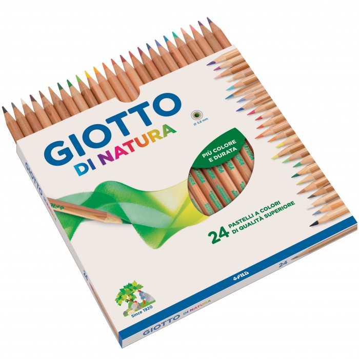 Matite Colorate Giotto Natura 24 Pezzi