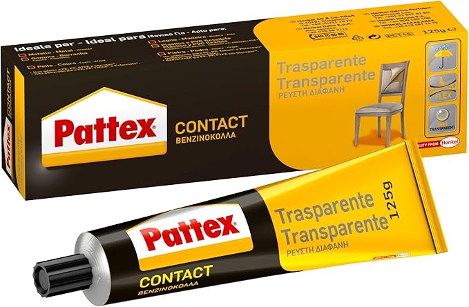 Tubetto colla adesivo a contattotrasparente Pattex gr. 125