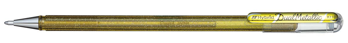 Penna Gel Hybrid Dual Metallic 1.0 mm K110-D