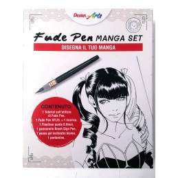 PentelArts Fude Pen Manga Set