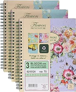 Maxi quaderno spiralato Flower Nature Pigna