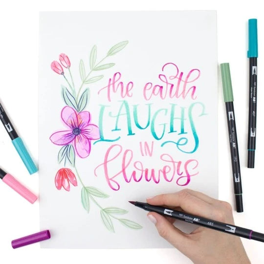 Kit Tombow Dual Brush Pen ABT per Manga Shojo – 10 Pennarelli