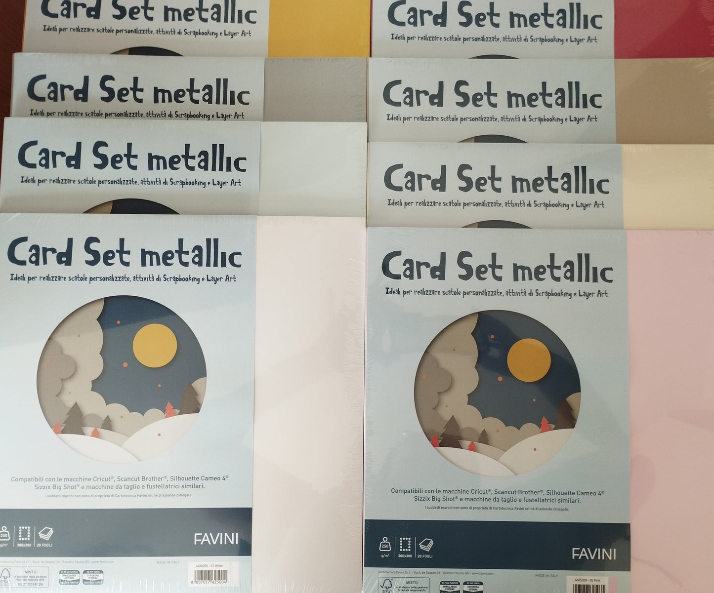 Cartoncino Metallic Favini perlato 250gr
