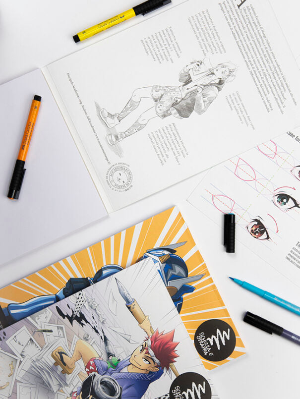 Blocco Manga schizza e strappa A4 Favini & accademia Europea del manga