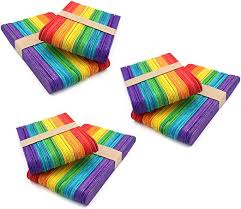 Steccoline In Legno Colorate Pz.50 Cm.11