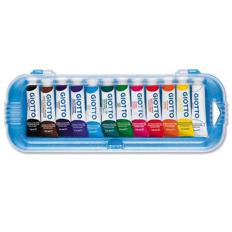 Scatola 12 tubetti tempera Giotto da 7,5 ml