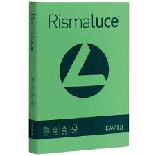 Pacco 300 Fg. Carta colorata Gr. 90 Favini Rismaluce/Rismacqua In 8 Tonalità Differenti