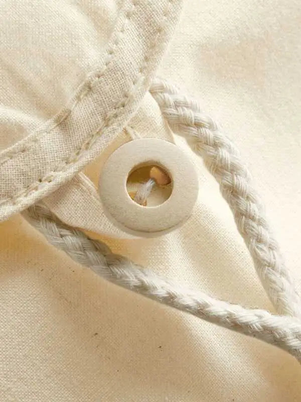 Zaino con bottone 100% cotone