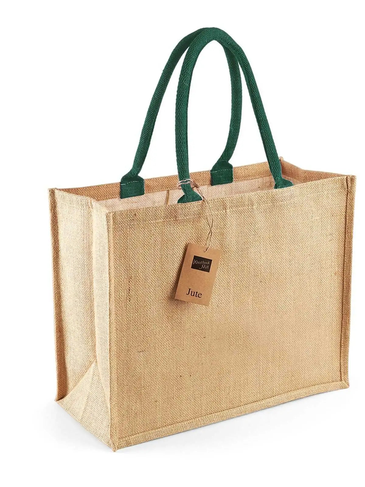 shopper juta cm. 26x22 manici colorati