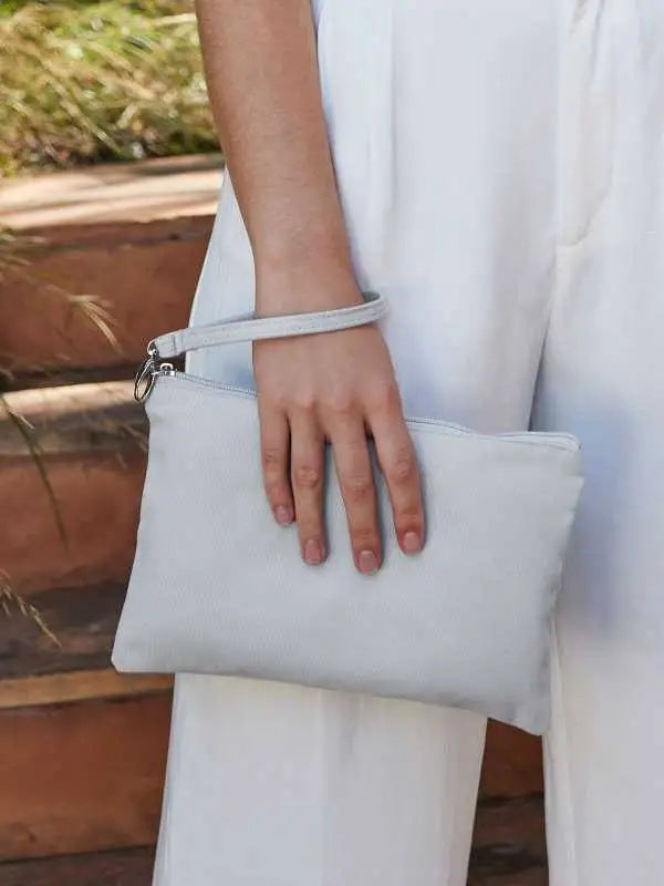 Pochette in cotone con laccio