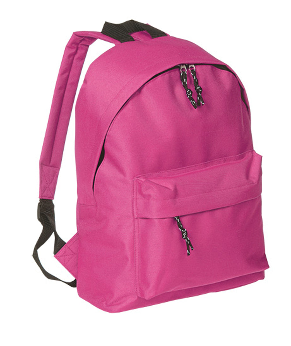Zaino In Nylon Con Tasca Anteriore E Spallacci Imbottiti