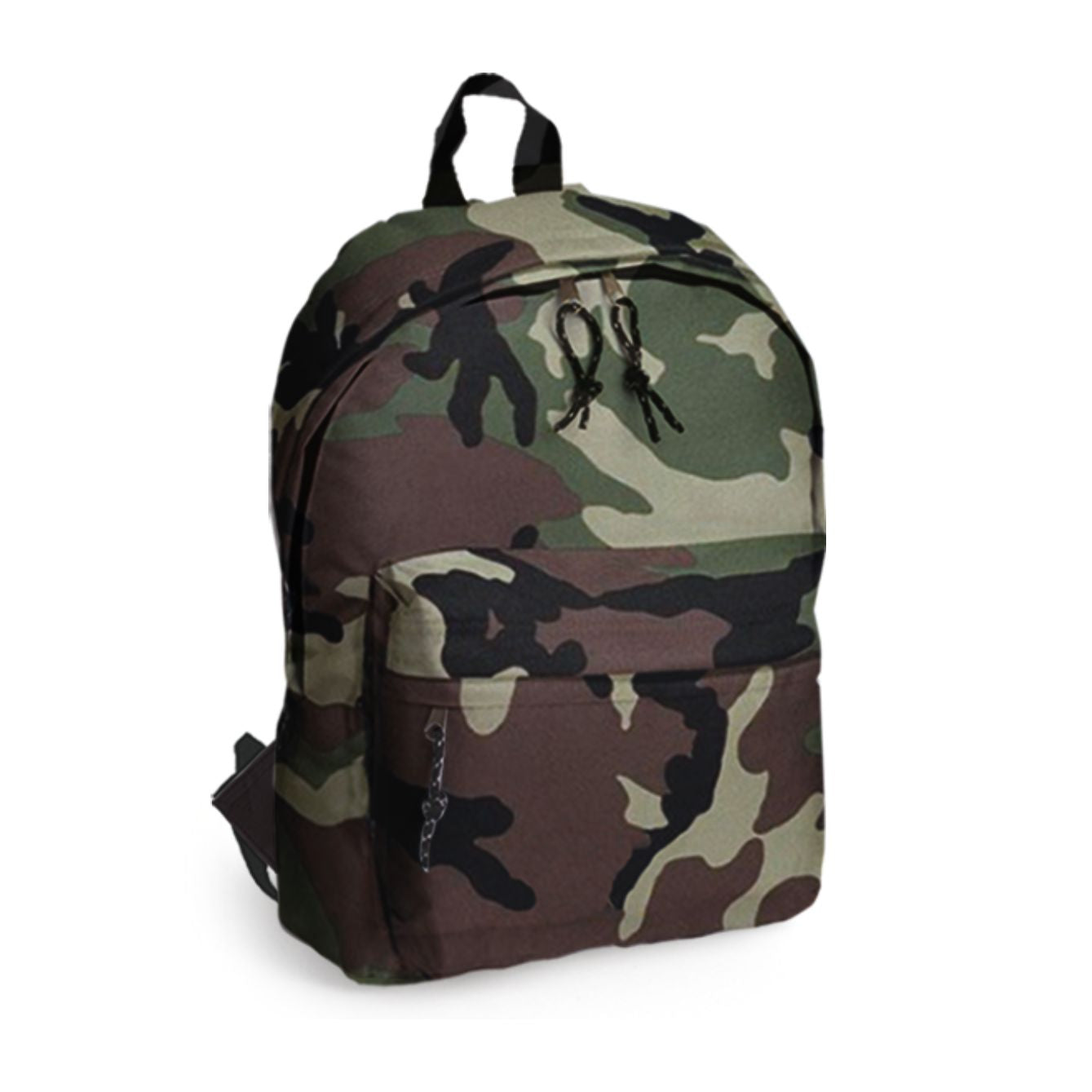 Zaino In Nylon Con Tasca Anteriore E Spallacci Imbottiti