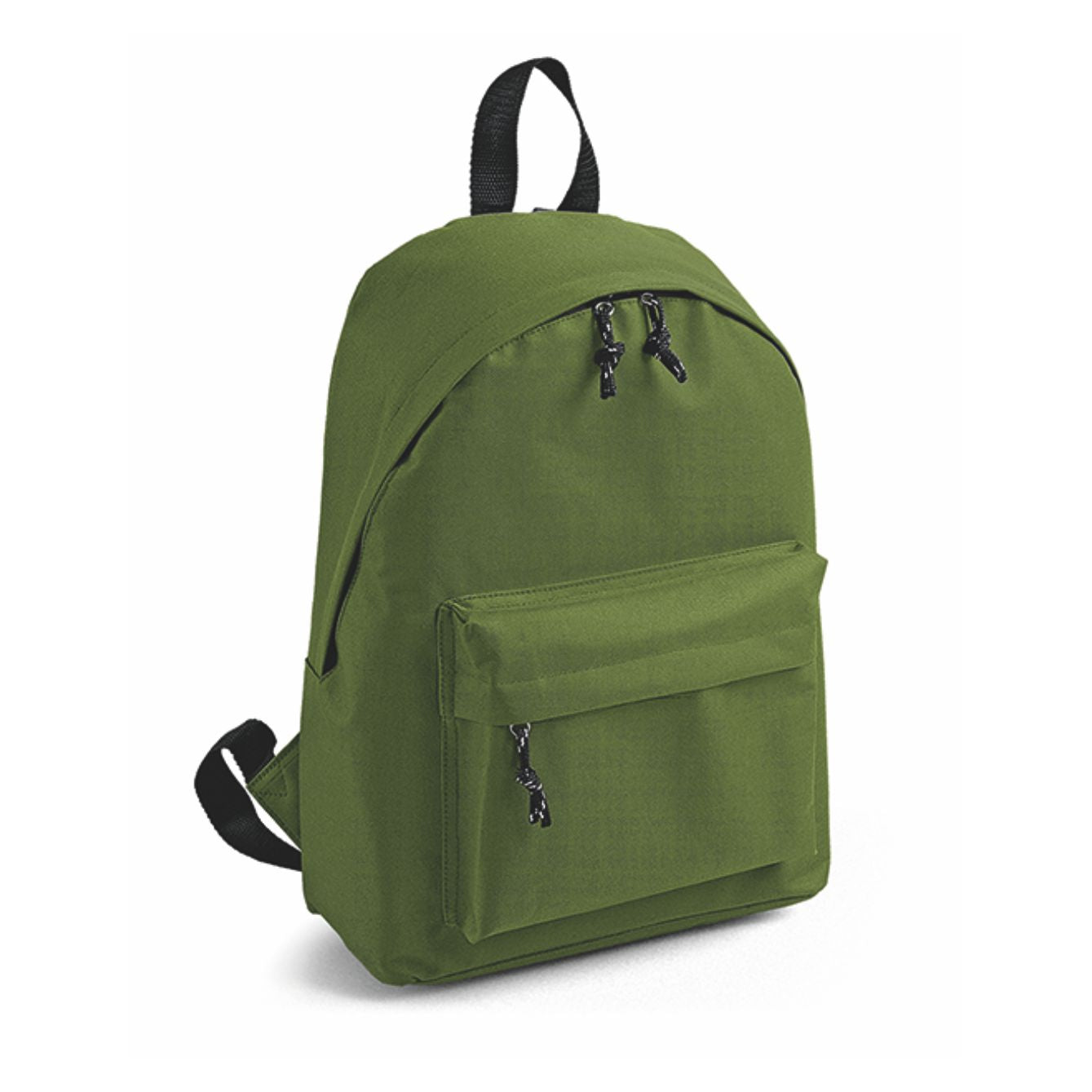 Zaino In Nylon Con Tasca Anteriore E Spallacci Imbottiti